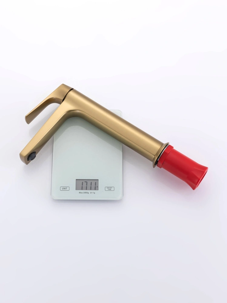 Смеситель для раковины высокий Raglo R07.15.03, золотой сатин