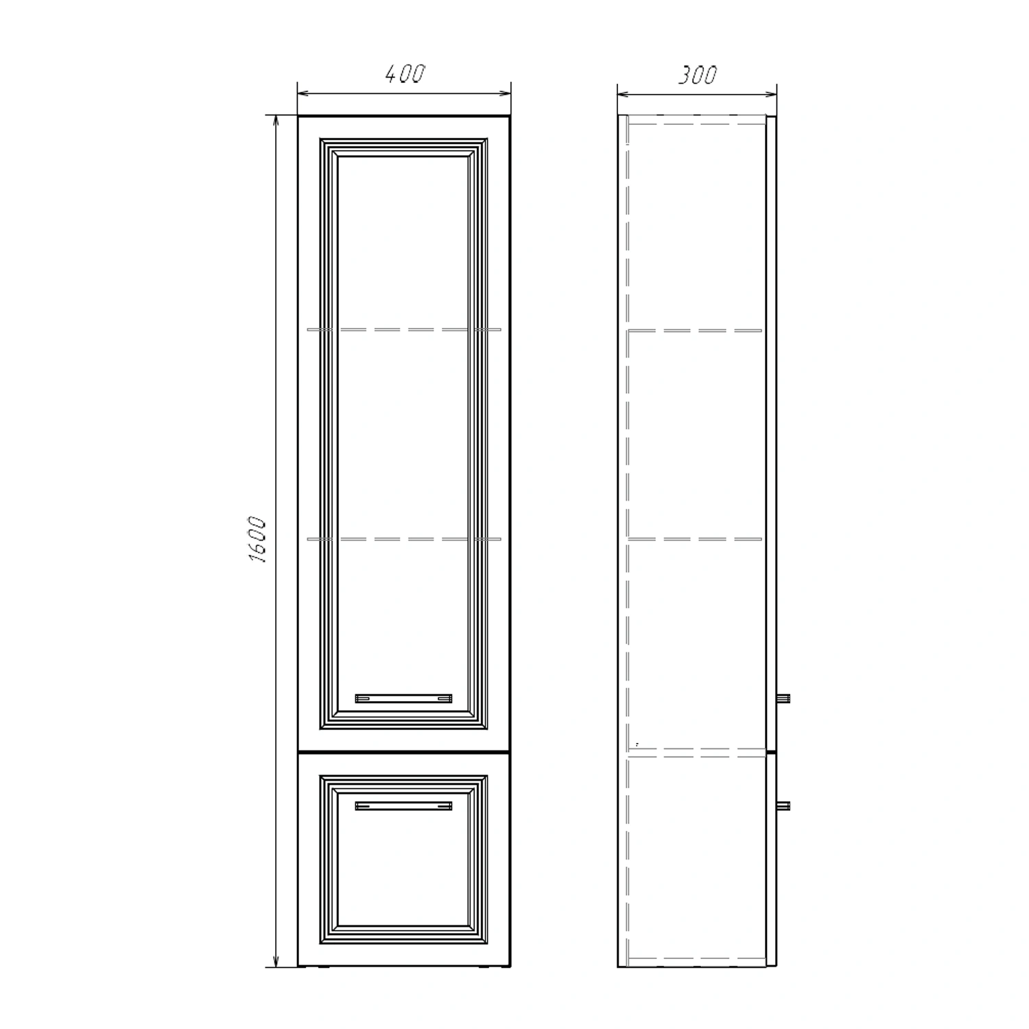 Пенал подвесной Comforty Бросно-40П альпийский иней от магазина Vanna-Vanna.ru!