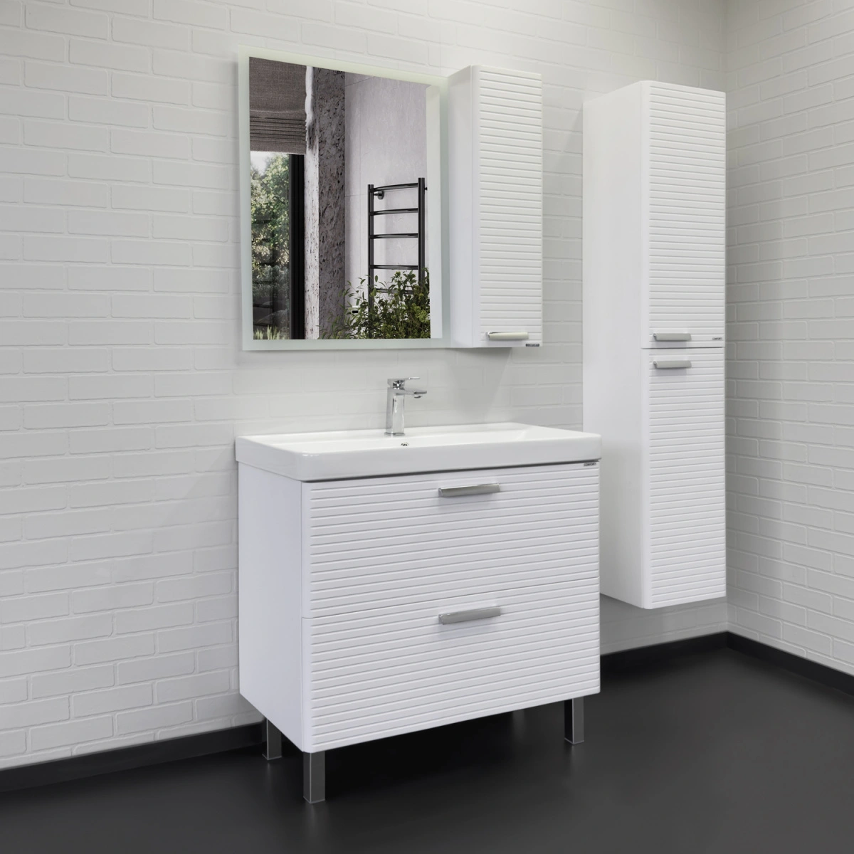 Пенал подвесной Comforty Comforty Танжер-35 белый матовый от магазина Vanna-Vanna.ru!