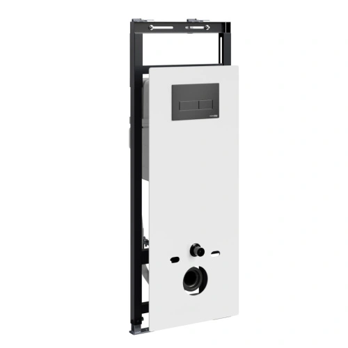 Инсталляция WasserKraft Salm 27TLT.010.ME.WH.MB03 для подвесного унитаза, с кнопкой от магазина Vanna-Vanna.ru!