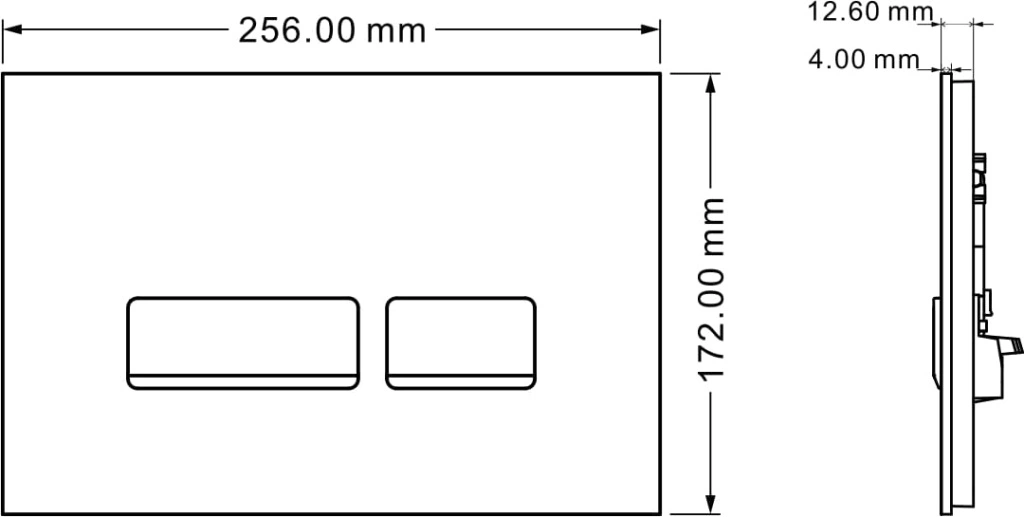 Комплект 2в1 IBERICA BLANCA инсталляция SILENCIO MINI, кнопка смыва CRYSTAL-R черный (IB.001M.2211) от магазина Vanna-Vanna.ru!
