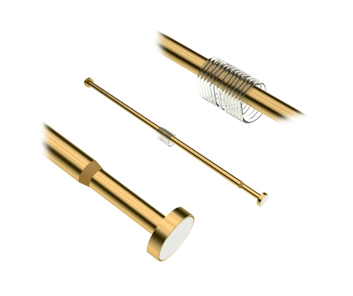 Карниз для ванной WasserKraft Aisch SC-551120 прямой, телескопический 110 - 200 см, золото