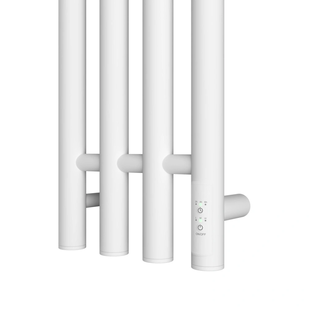Полотенцесушитель электрический APEXTERMO Luna LN10123WM 1200x180 с крючками, белый матовый от магазина Vanna-Vanna.ru!