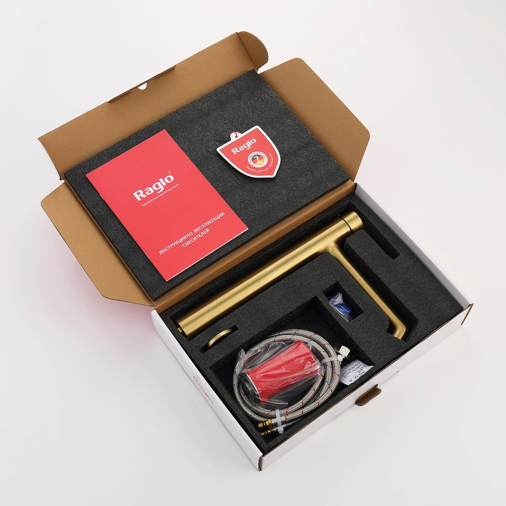 Смеситель для раковины Raglo R20.15.03, золотой сатин от магазина Vanna-Vanna.ru!