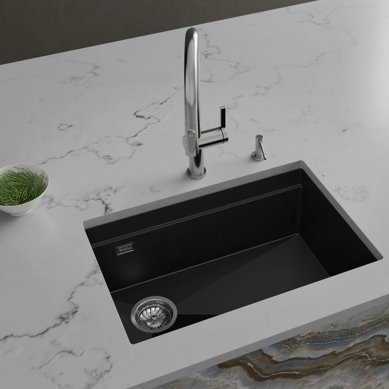 Кухонная мойка Rivelato LINO LN-654-L черный от магазина Vanna-Vanna.ru!