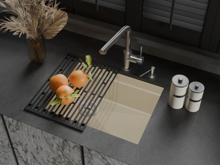 Кухонная мойка Rivelato LINO LN-554-L, темно-бежевый от магазина Vanna-Vanna.ru!