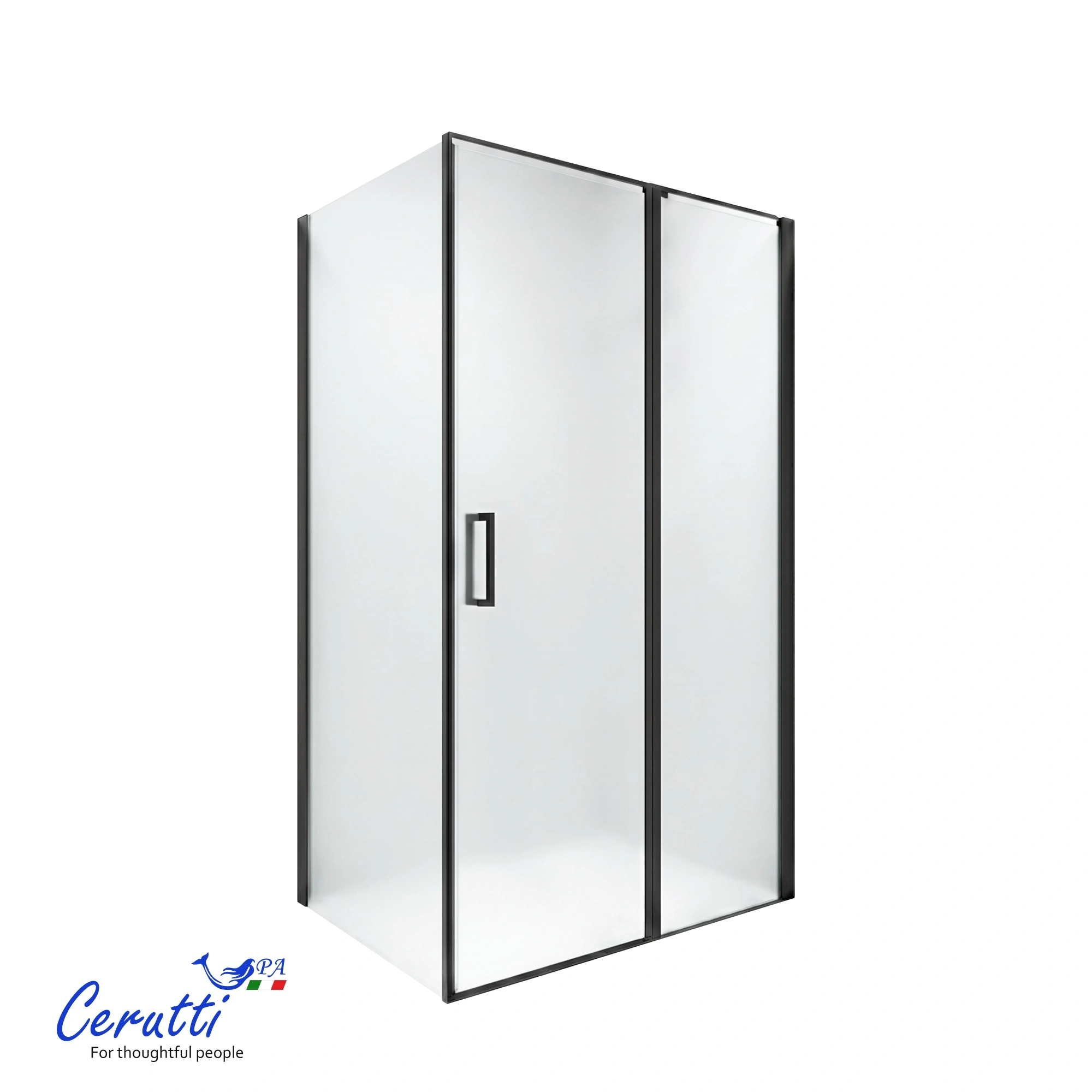 Душевой уголок Ceruttispa ATENA 120BF R без поддона (120x90x195) от магазина Vanna-Vanna.ru!