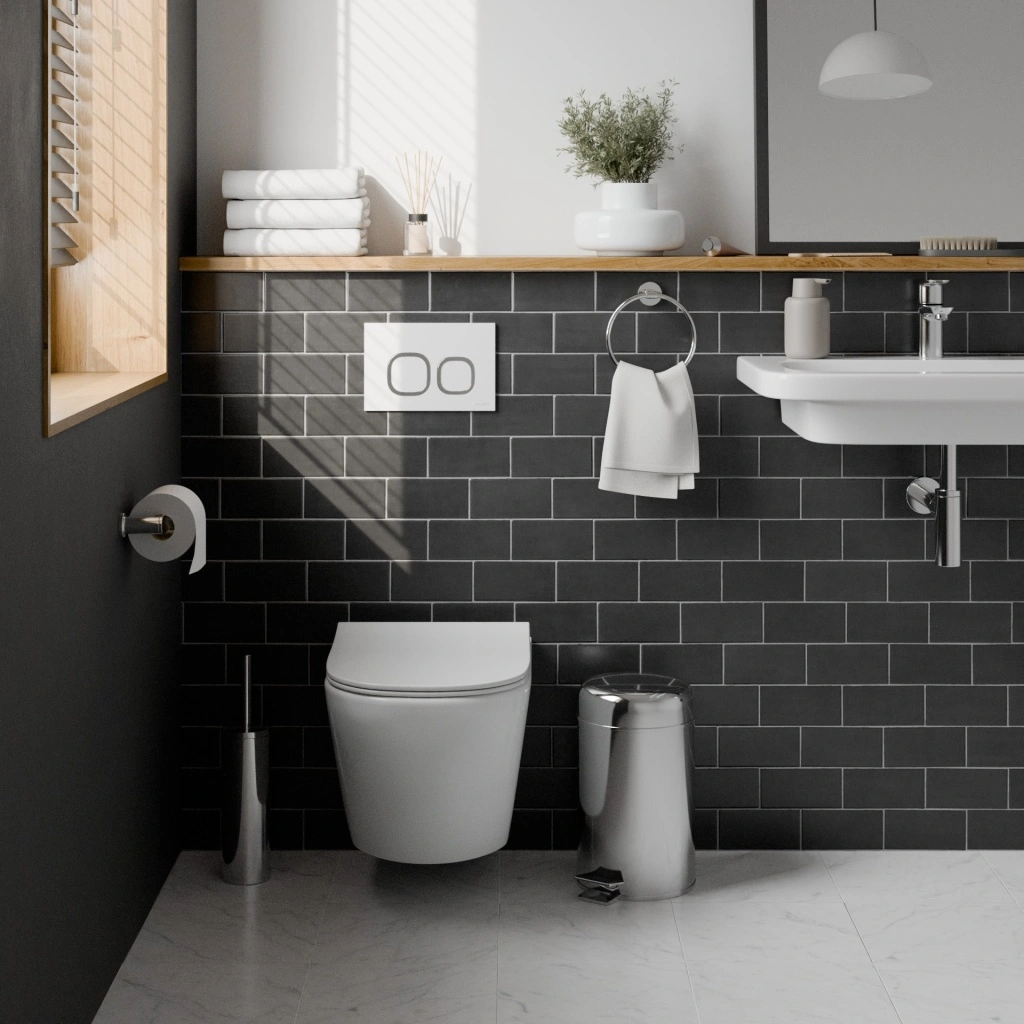 Комплект 3в1 IBERICA BLANCA инсталляция SILENCIO, унитаз BILBAO ALTO белый, кнопка смыва ESTI-Q белый глянцевый (IB001.BLA.234.831) от магазина Vanna-Vanna.ru!