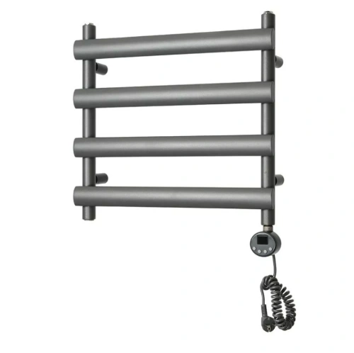 Полотенцесушитель электрический Domoterm Альфа П4 500х496 ER правый, графит от магазина Vanna-Vanna.ru!