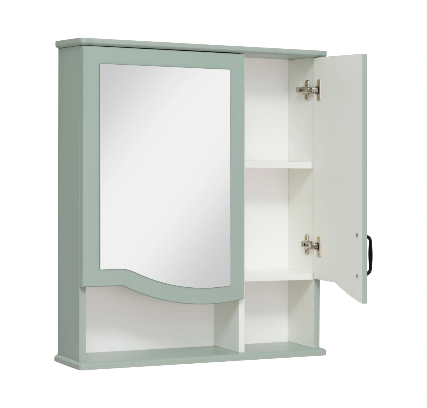 Зеркало-шкаф Runo Марсель 65 мята от магазина Vanna-Vanna.ru!