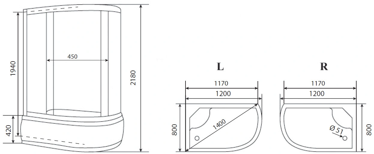 Душевая кабина Timo eco TE-0720 R 120*80*218, турецкая баня хамам от магазина Vanna-Vanna.ru!