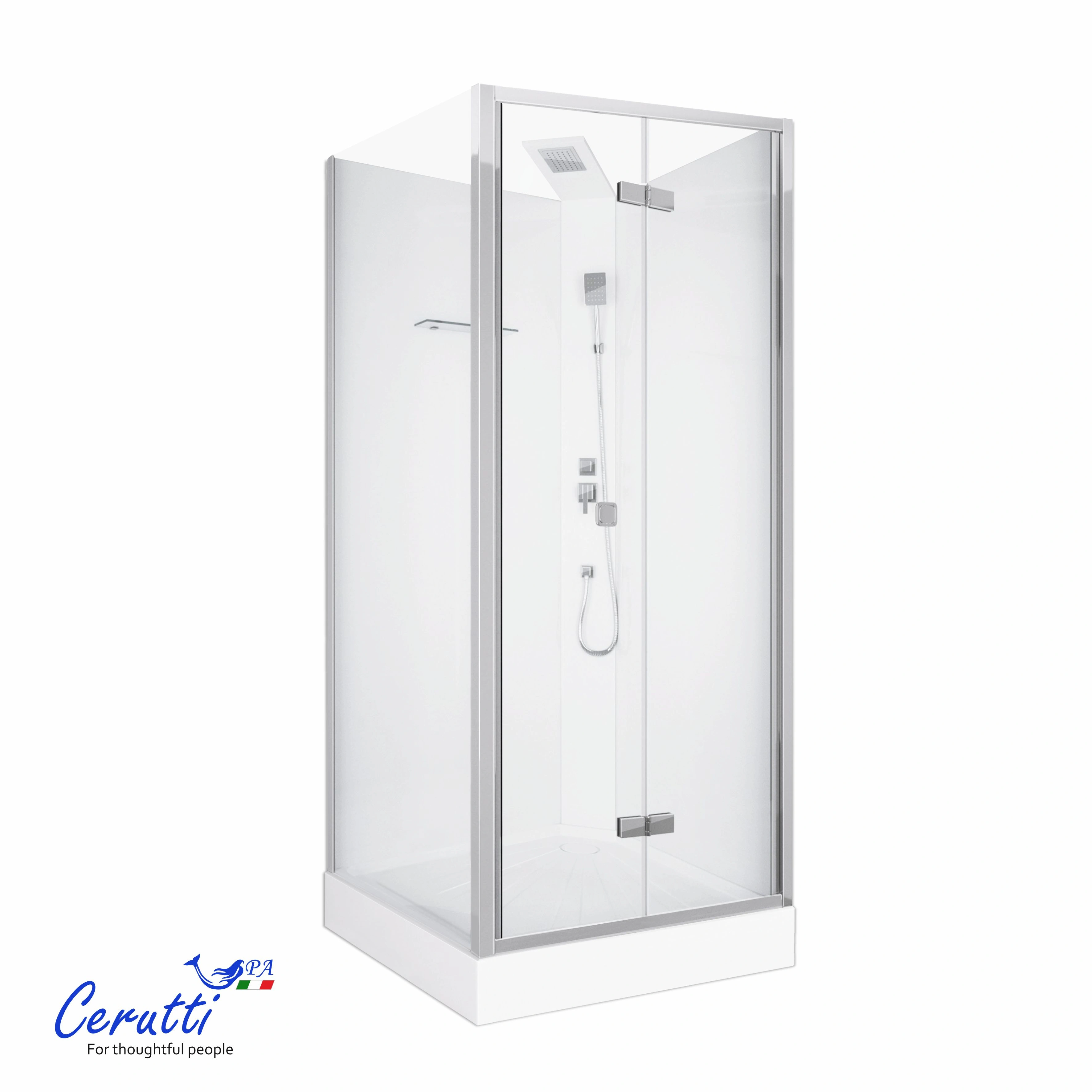 Душевая кабина Ceruttispa БЕЛЛА (BELLA) 90T (90x90x215-225) от магазина Vanna-Vanna.ru!