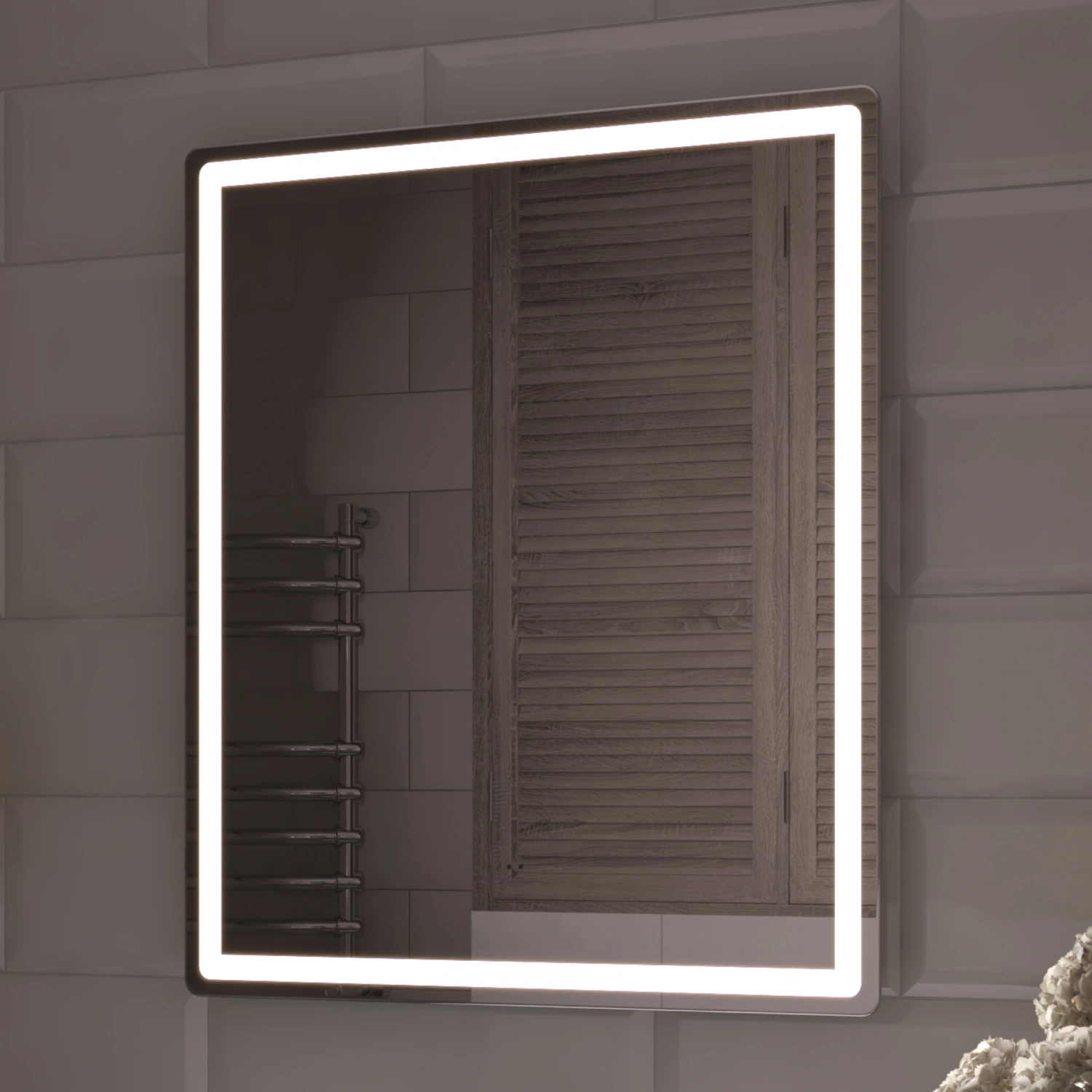 Зеркало Vigo Geometry Comfort 60 свет, сенсор, антизапотевание от магазина Vanna-Vanna.ru!