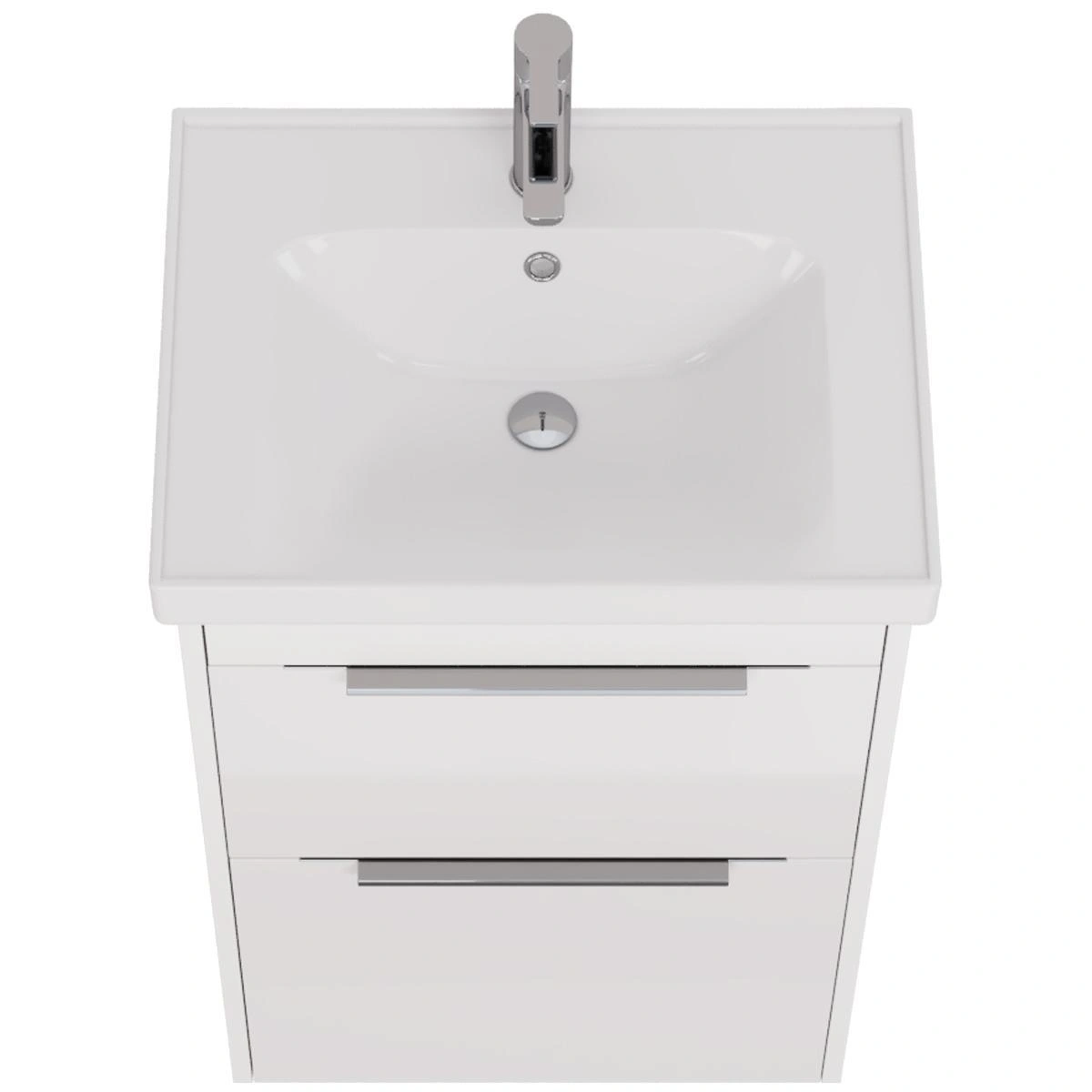 Тумба с раковиной подвесная Dreja Prime 60 см, белый от магазина Vanna-Vanna.ru!