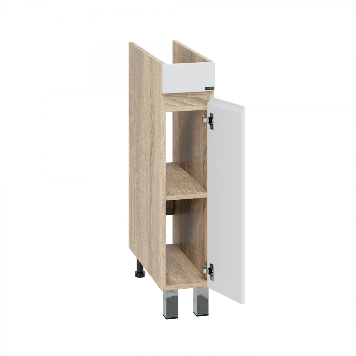 Тумба напольная Санта Марс 19 с раковиной Юпитер 800х500 под стиральную машину, 1 дверь, правая, янтарный, белый от магазина Vanna-Vanna.ru!