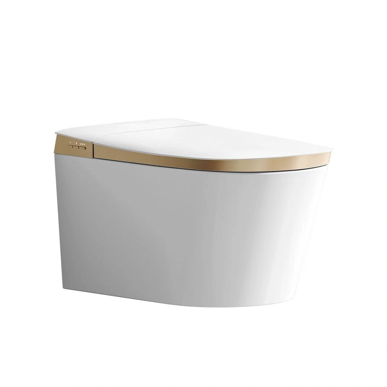 Унитаз SantiLine SL-5063 электронный с биде, подвесной, белый, золото от магазина Vanna-Vanna.ru!