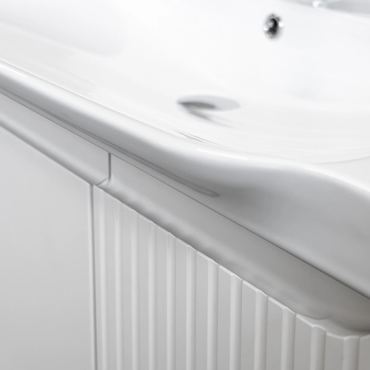 Тумба подвесная Comforty Сидней-100 белый матовый с раковиной CF188057-100 от магазина Vanna-Vanna.ru!