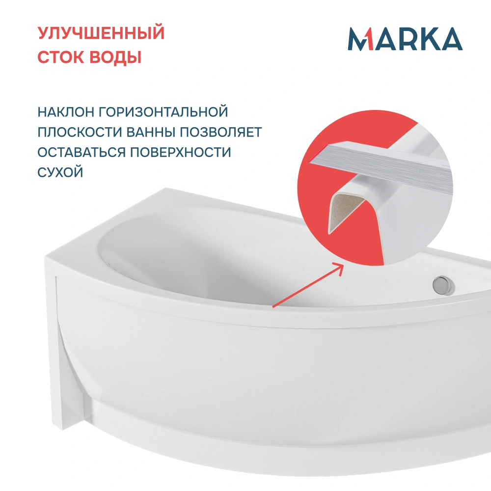 Ванна 1Marka PICCOLO 150*75 L Комплект Премиум от магазина Vanna-Vanna.ru!