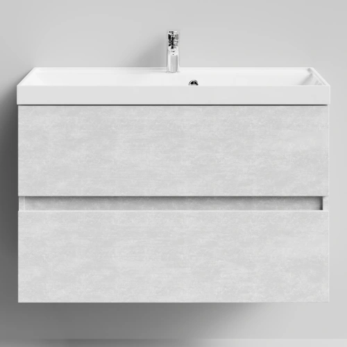 Тумба с раковиной Vod-ok Бест 90  подвесная, Белый камень от магазина Vanna-Vanna.ru!