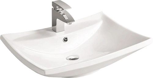 Раковина SantiLine SL-1015 накладная, белая от магазина Vanna-Vanna.ru!