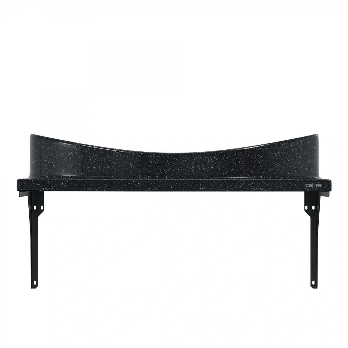 Тумба напольная Санта Альтаир 70 с раковиной Альтаир 70, 2 ящика, графит матовый от магазина Vanna-Vanna.ru!