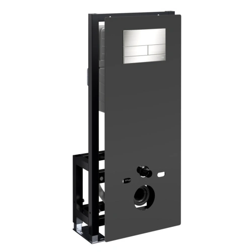 Инсталляция WasserKraft Glan 66TLT.010.ME.BL.BN04 для подвесного унитаза, с кнопкой