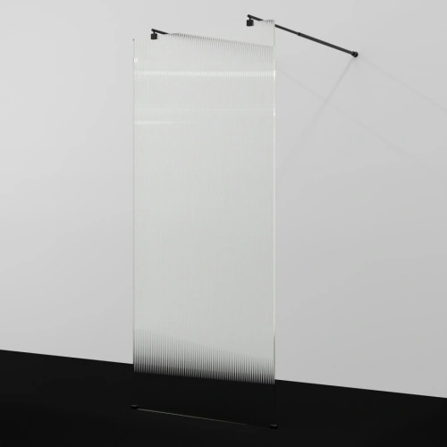 Душевая перегородка WasserKRAFT Vechte 60W44MB-FL черный матовый от магазина Vanna-Vanna.ru!