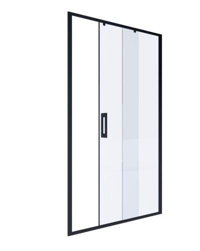 Душевая дверь Alex Baitler AB61B110 110 см  раздвижная, прозрачное стекло, черный от магазина Vanna-Vanna.ru!