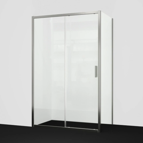 Душевой уголок WasserKraft Tauber 64S16 110х100 прямоугольный, без поддона, прозрачное стекло, никель от магазина Vanna-Vanna.ru!