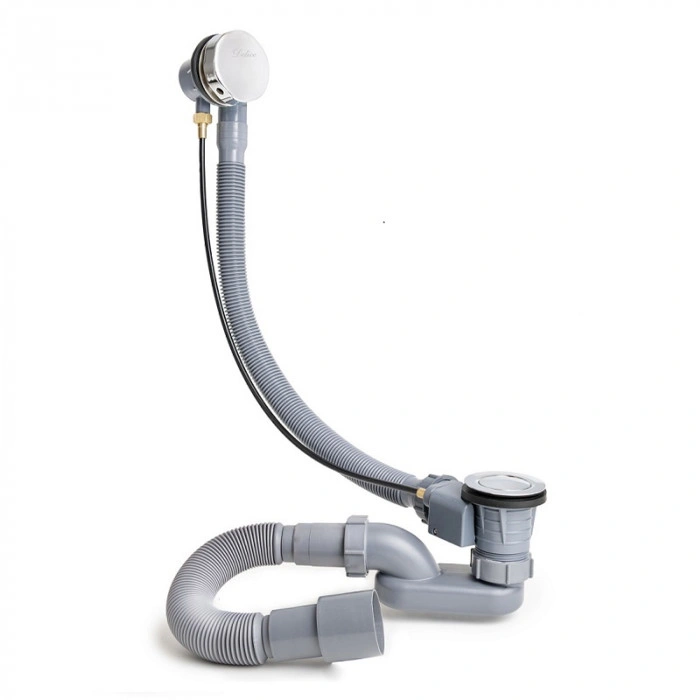 Слив-перелив для ванны полуавтомат Delice DLR000007 Хром от магазина Vanna-Vanna.ru!