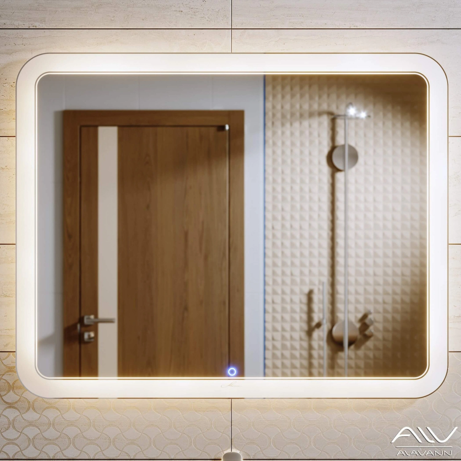 Зеркало Alavann Vanda Lux 100 свет, сенсор от магазина Vanna-Vanna.ru!