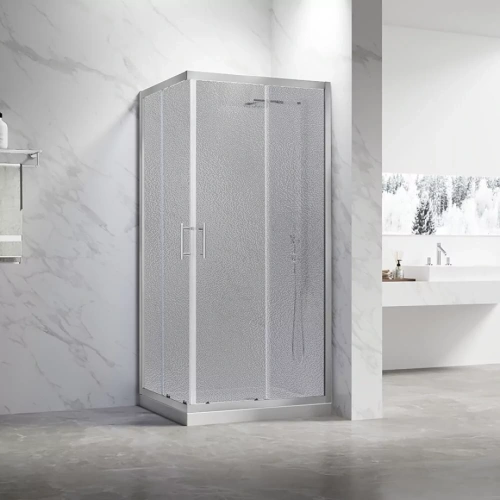 Душевой уголок Veconi RV27CH-12080-02-C8 120х80 прямоугольный, без поддона, матовое стекло, хром от магазина Vanna-Vanna.ru!