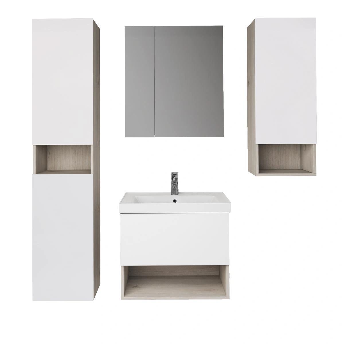 Пенал Dreja Perfecto 35 см, дуб эврика/белый