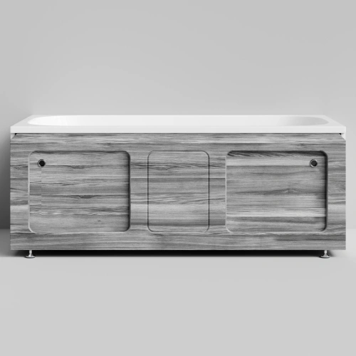 Экран под ванну Vod-ok Хит 150 раздвижной Лиственница структурная контрастно-серая