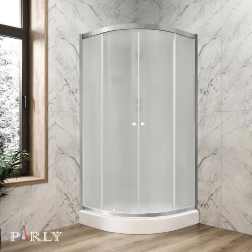Душевая кабина Parly BETT831 80х80, с низким поддоном, профиль матовый хром, стекло матовое от магазина Vanna-Vanna.ru!