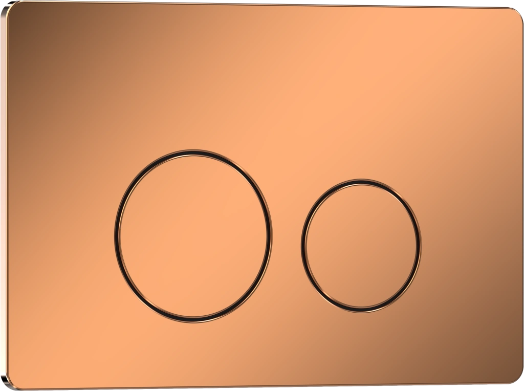 Комплект 2в1 IBERICA BLANCA инсталляция SILENCIO, кнопка смыва INOX-O розовое золото глянцевое (IB001.8171)