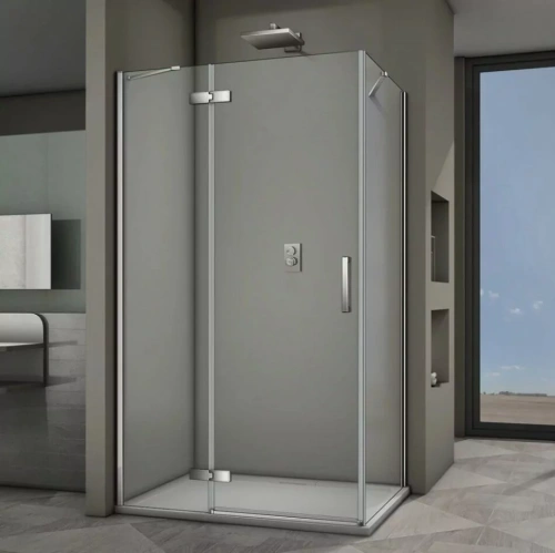 Душевой уголок Veconi RV064-12080PR-01-19C3 120х80 прямоугольный, без поддона, прозрачное стекло, хром от магазина Vanna-Vanna.ru!