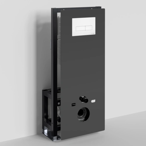 Инсталляция WasserKraft Glan 66TLT.010.ME.BL.WM03 для подвесного унитаза, с кнопкой от магазина Vanna-Vanna.ru!