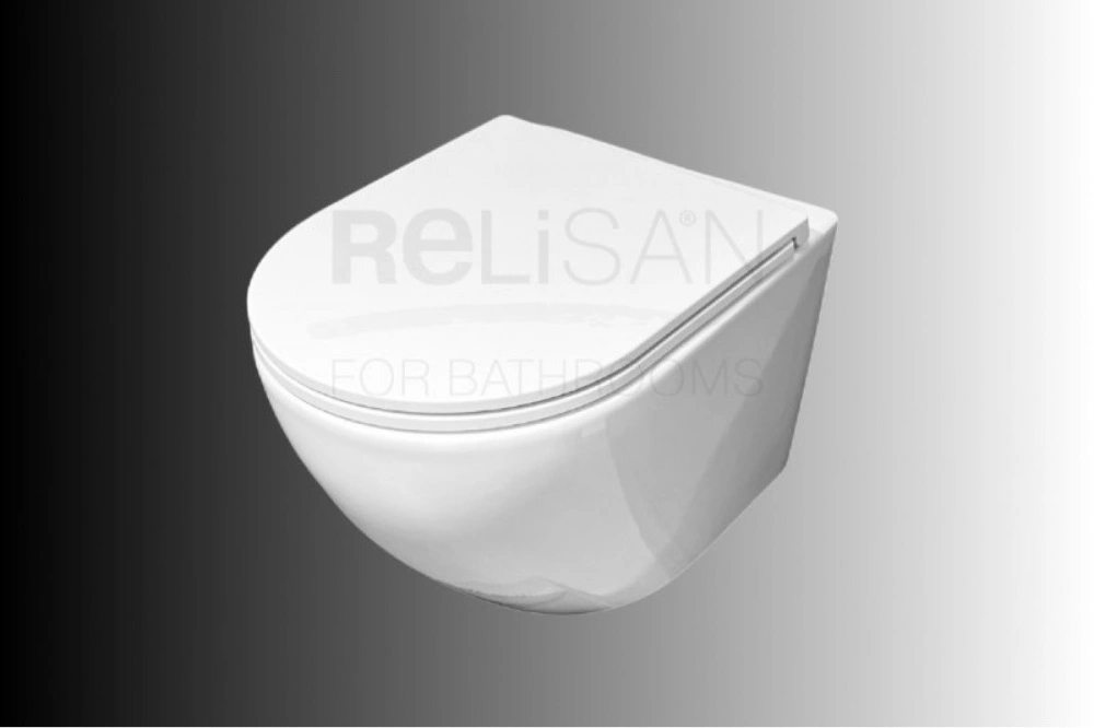 Унитаз подвесной Relisan WM 715/смыв торнадо, белый от магазина Vanna-Vanna.ru!