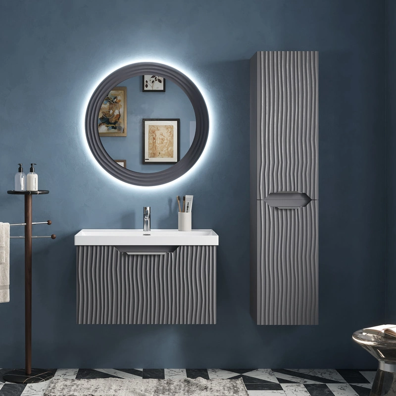 Зеркало EQUIL Mirage LED 80 с подсветкой, графит софт от магазина Vanna-Vanna.ru!