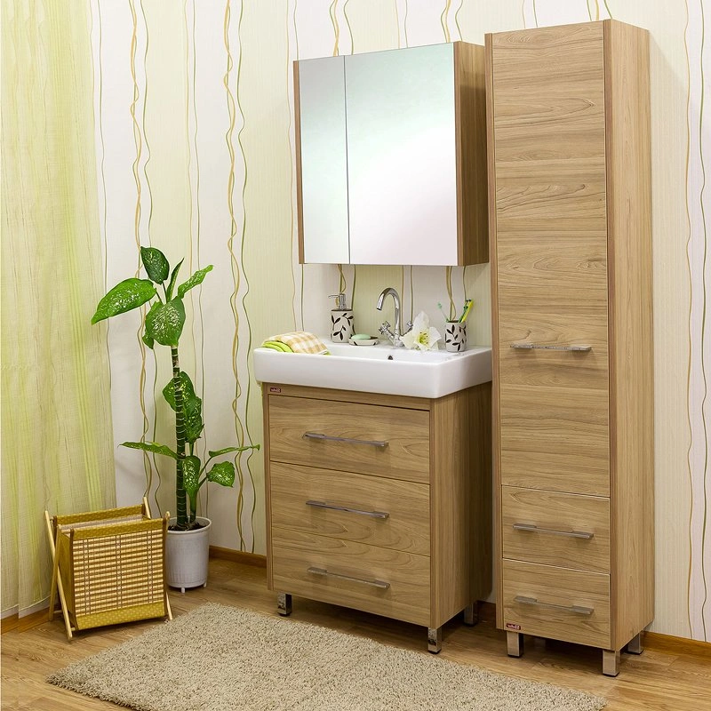 Зеркало-шкаф Sanflor Ларго 70 R вяз швейцарский