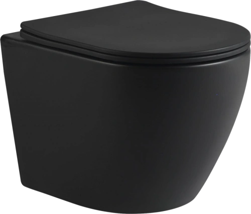 Унитаз SantiLine SL-5025MB подвесной, с микролифтом, черный матовый от магазина Vanna-Vanna.ru!