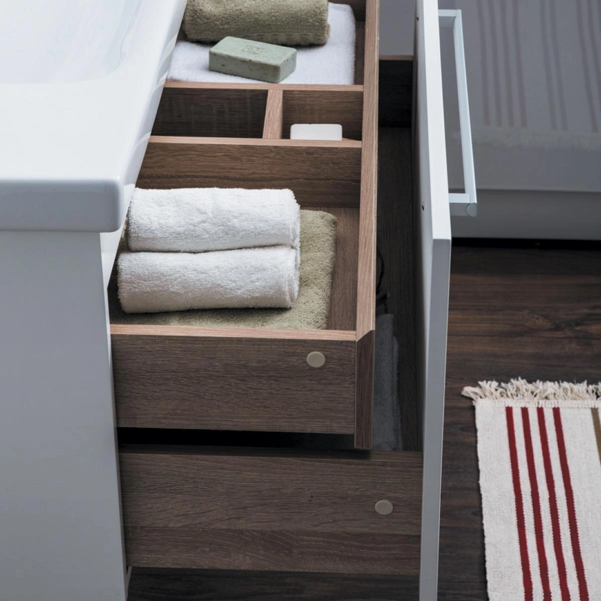 Тумба с раковиной подвесная Dreja Big Inn 65 см, белый от магазина Vanna-Vanna.ru!