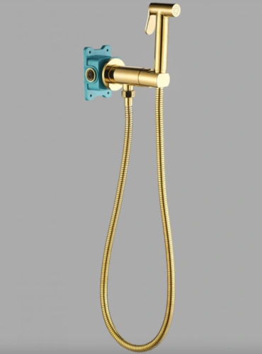 Смеситель с гигиеническим душем ALMAes Agata AL-877-08 золото от магазина Vanna-Vanna.ru!