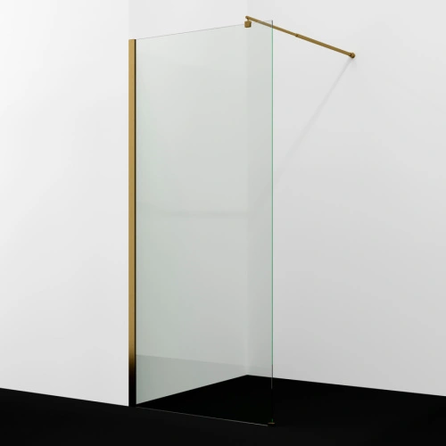Душевая перегородка Wasserkraft Rur 30W40BG прозрачное стекло, профиль золото матовое от магазина Vanna-Vanna.ru!