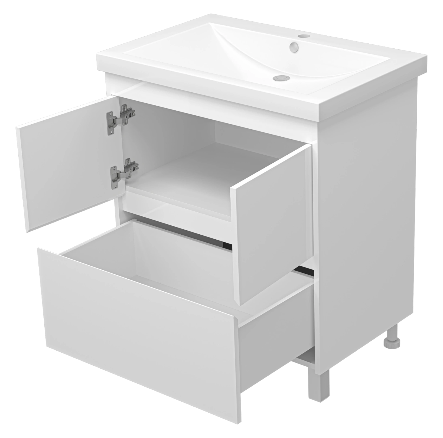 Тумба с раковиной Misty Алиса 75 белый от магазина Vanna-Vanna.ru!