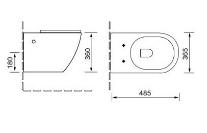 Унитаз SantiLine SL-5005MRB подвесной, с микролифтом, под мрамор от магазина Vanna-Vanna.ru!