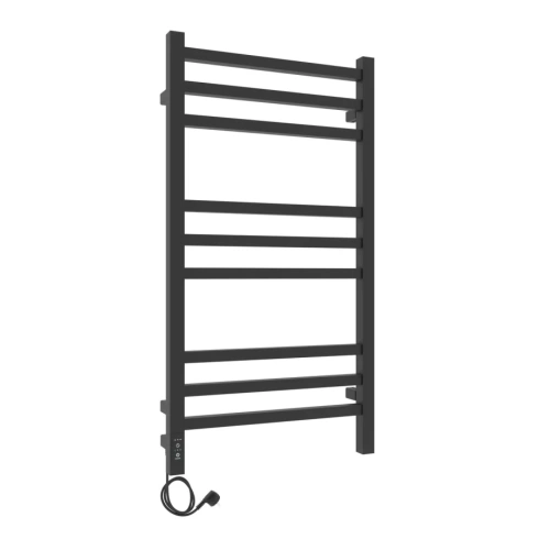Полотенцесушитель электрический Laris Астор ЧКЧ П9 350х700 с терморегулятором, левый, черный матовый от магазина Vanna-Vanna.ru!