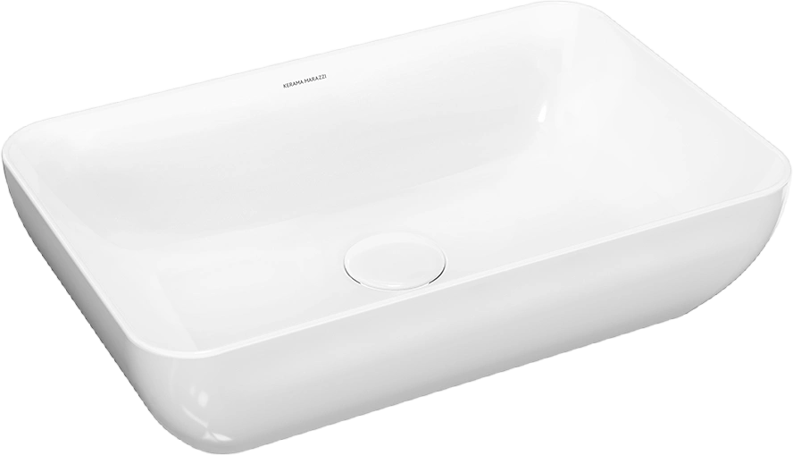 Тумба Sanflor Ингрид 120 с накладной раковиной MARAZZI Plaza 55 напольная, белый матовый, швейцарский вяз