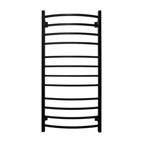 Полотенцесушитель электрический Energy Grand 1200x600 черный матовый, квадратный профиль, скрытое/наружное подключение от магазина Vanna-Vanna.ru!